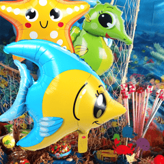 5pcs 16 Inch Mini Marine Animals Aluminum Balloon
