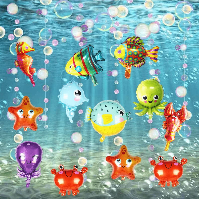 5pcs 16 Inch Mini Marine Animals Aluminum Balloon