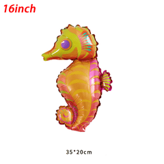 5pcs 16 Inch Mini Marine Animals Aluminum Balloon