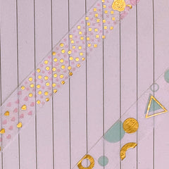 Geometric Lattice Journal and Paper Tape Foil Set