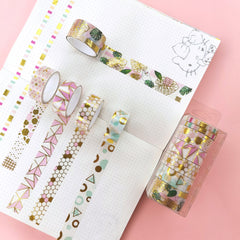 Geometric Lattice Journal and Paper Tape Foil Set