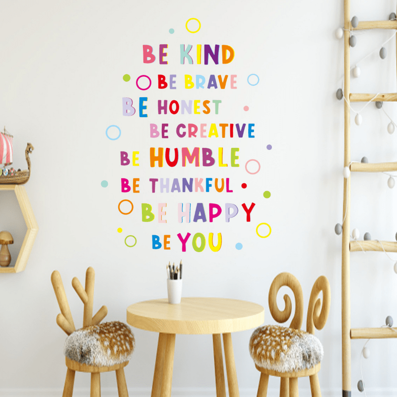 Cartoon Math Number Charts Wall Stickers for Nursery Kids Room