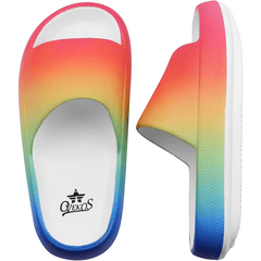 Men's Rainbow Gradient Slides Non Slip Slippers