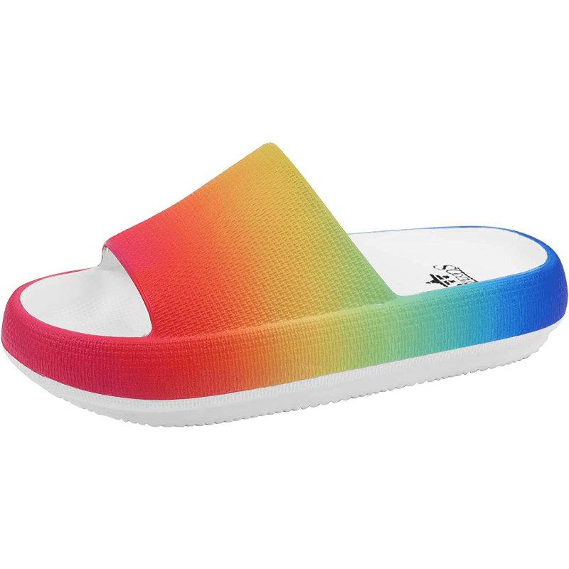 Men's Rainbow Gradient Slides Non Slip Slippers