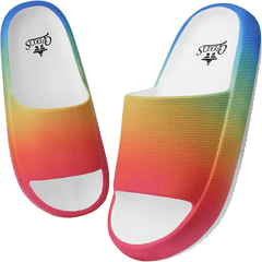 Men's Rainbow Gradient Slides Non Slip Slippers