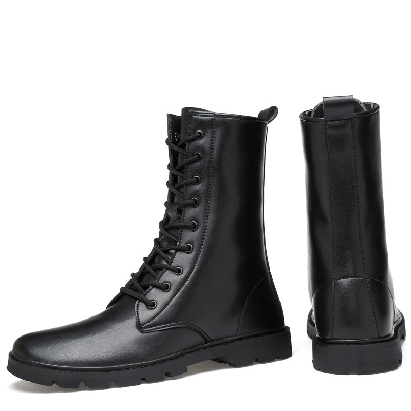 Men's Combat Boots Waterproof Non Slip Lace Up Boots