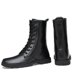 Men's Combat Boots Waterproof Non Slip Lace Up Boots