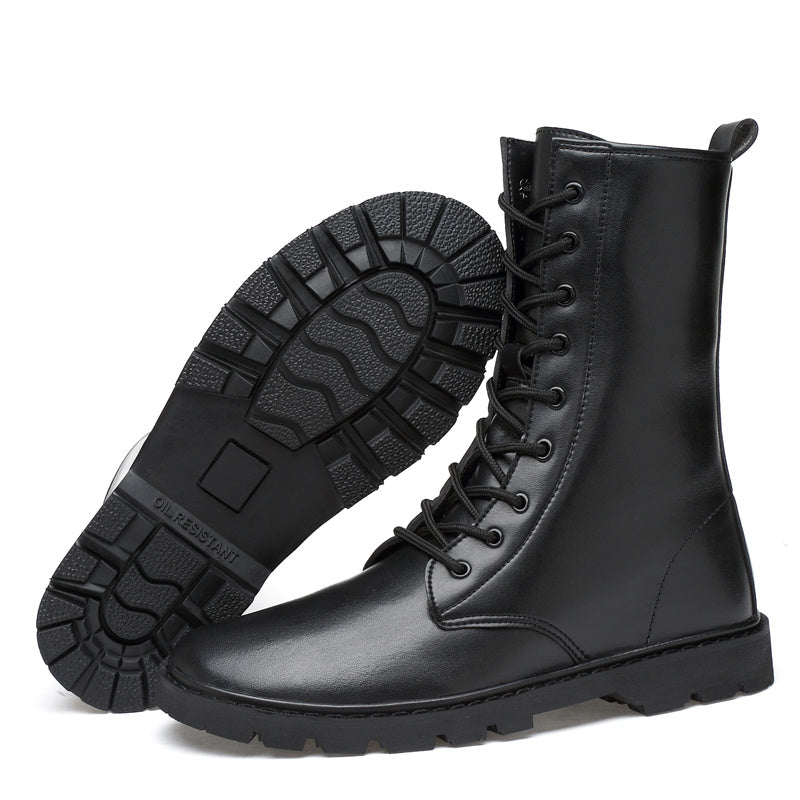 Men's Combat Boots Waterproof Non Slip Lace Up Boots