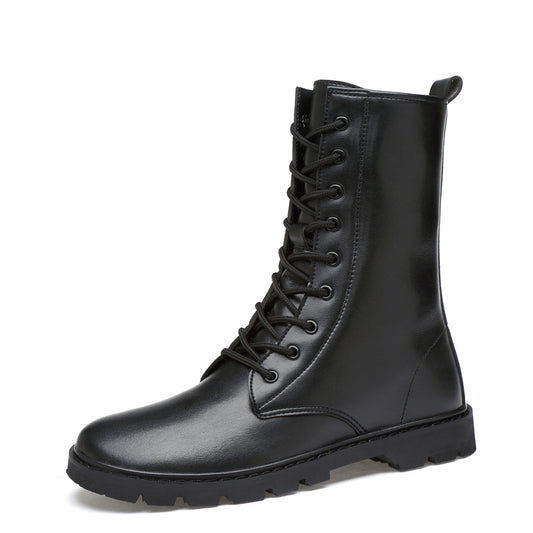 Men's Combat Boots Waterproof Non Slip Lace Up Boots