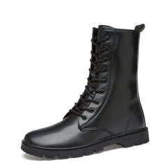 Men's Combat Boots Waterproof Non Slip Lace Up Boots