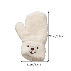 Winter Girls Bear Claw Gloves Plush Warm Hand Guards for Women