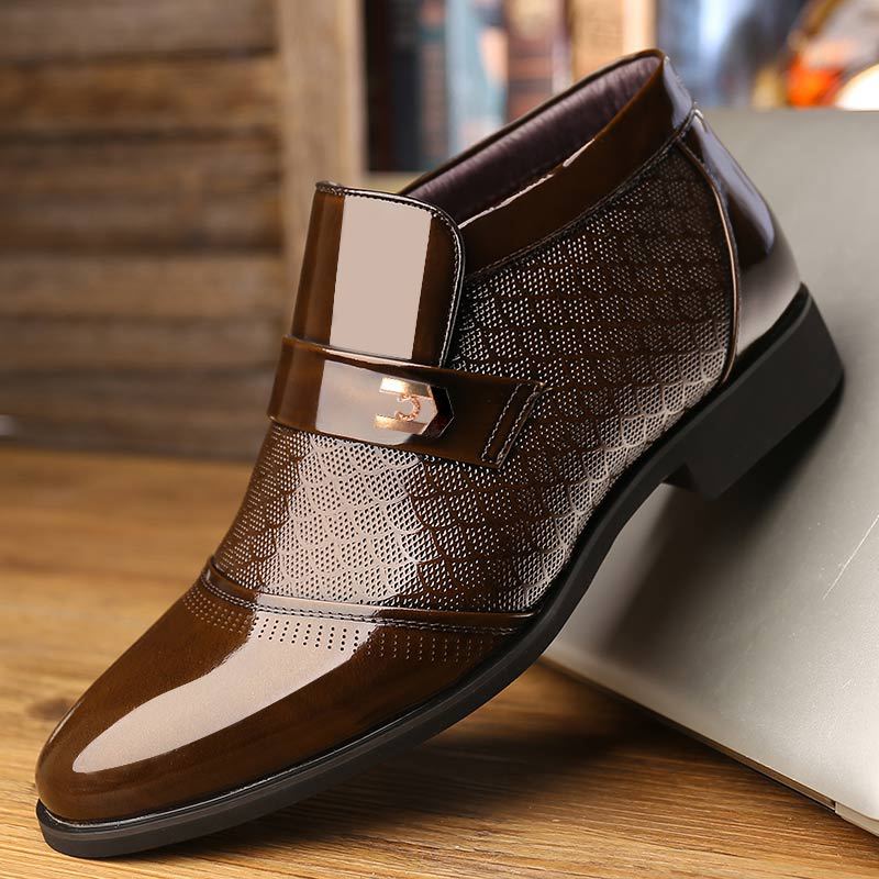 Men's Pointed Toe Slip on Non slip Boots For Wedding Business