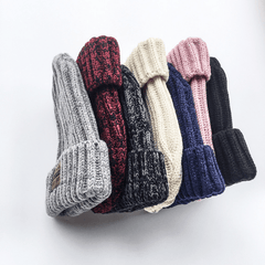 Knitted Beanie Matching Round Top Thick Hat Winter Outdoor Hiking&Travel Warm