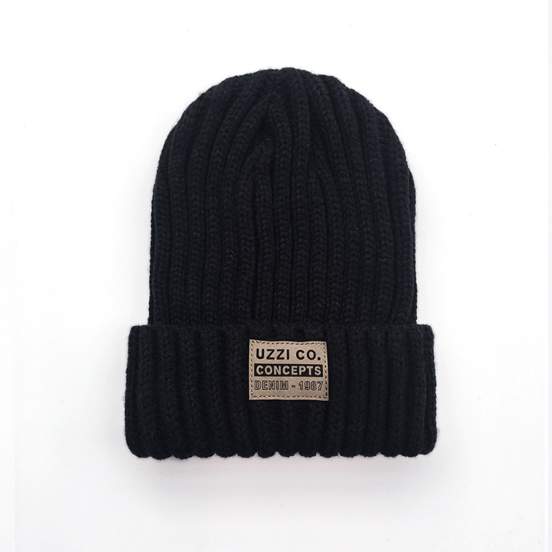 Knitted Beanie Matching Round Top Thick Hat Winter Outdoor Hiking&Travel Warm