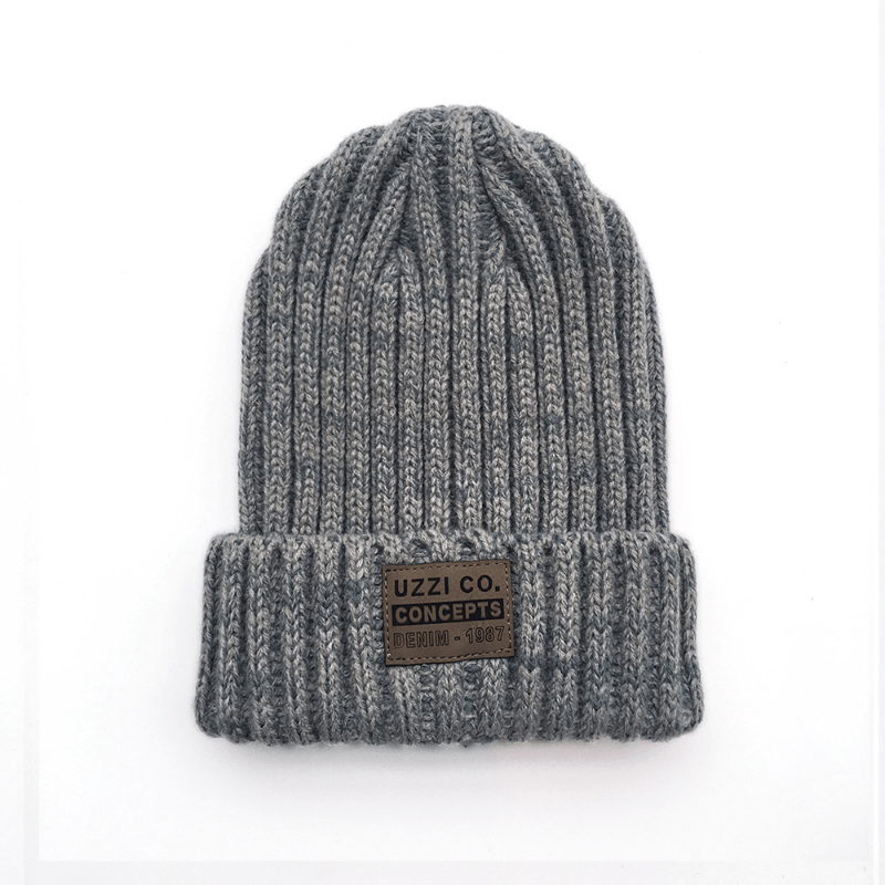 Knitted Beanie Matching Round Top Thick Hat Winter Outdoor Hiking&Travel Warm
