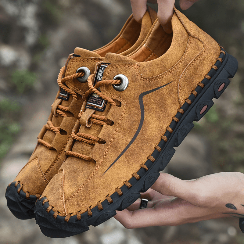 Men's Microfiber Slip On Loafers Hiking Shoes