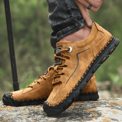 Men's Microfiber Slip On Loafers Hiking Shoes