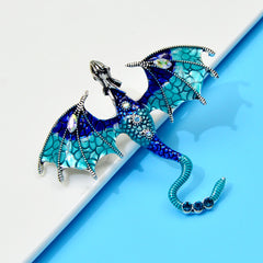 Enamel Fly Dragon Brooch Party Favor Birthday For Women