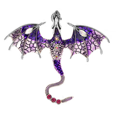 Enamel Fly Dragon Brooch Party Favor Birthday For Women