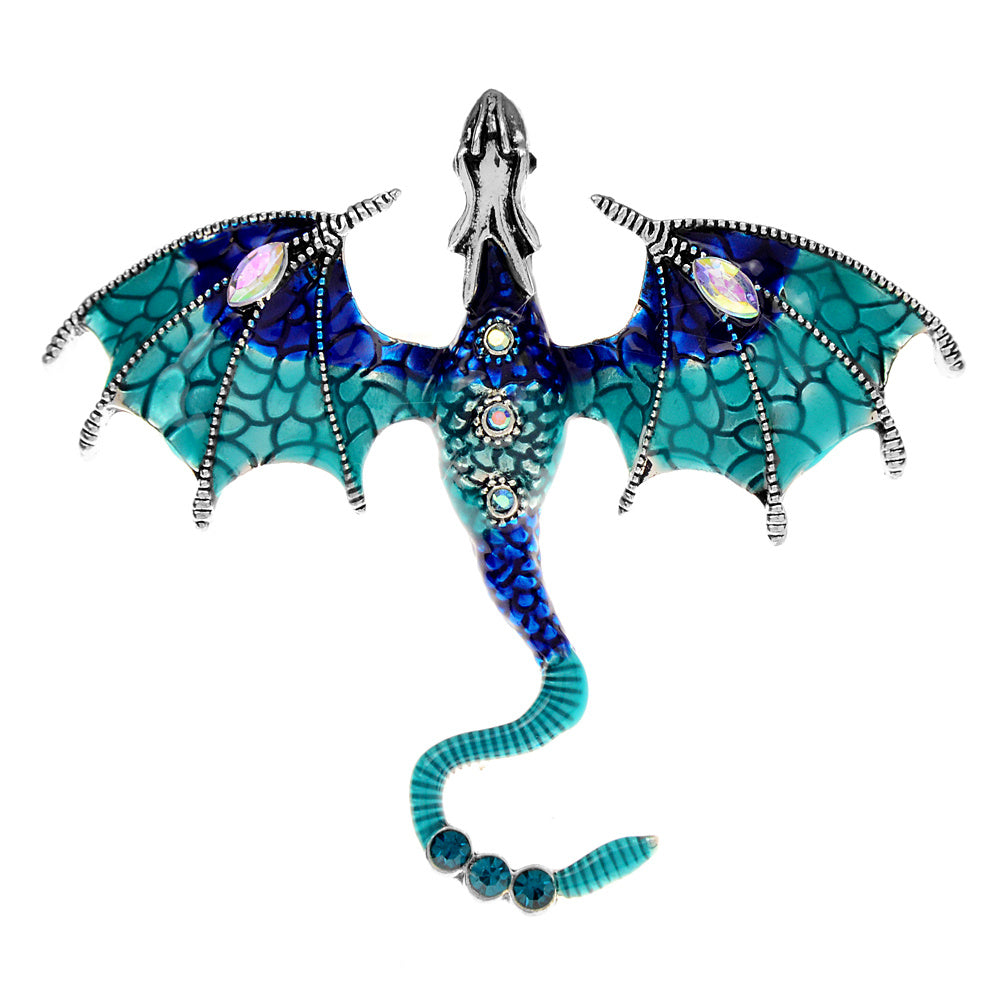 Enamel Fly Dragon Brooch Party Favor Birthday For Women
