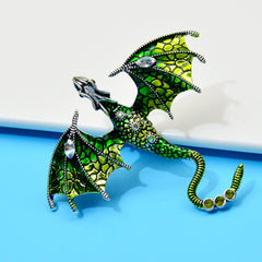Enamel Fly Dragon Brooch Party Favor Birthday For Women