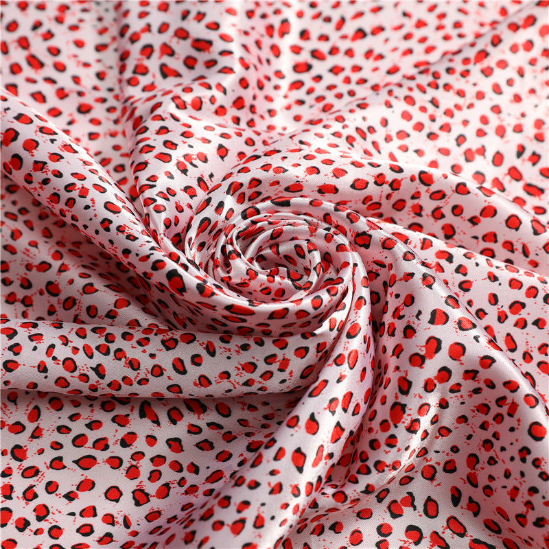 Silk Square Printed Scarf Turban Satin Shawl Ladies Accessories