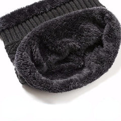 2pcs Men's Winter Fleece Knitted Hats