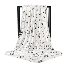 Square Printed Scarf Turban Ladies Satin Shawl