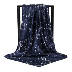 Square Printed Scarf Turban Ladies Satin Shawl