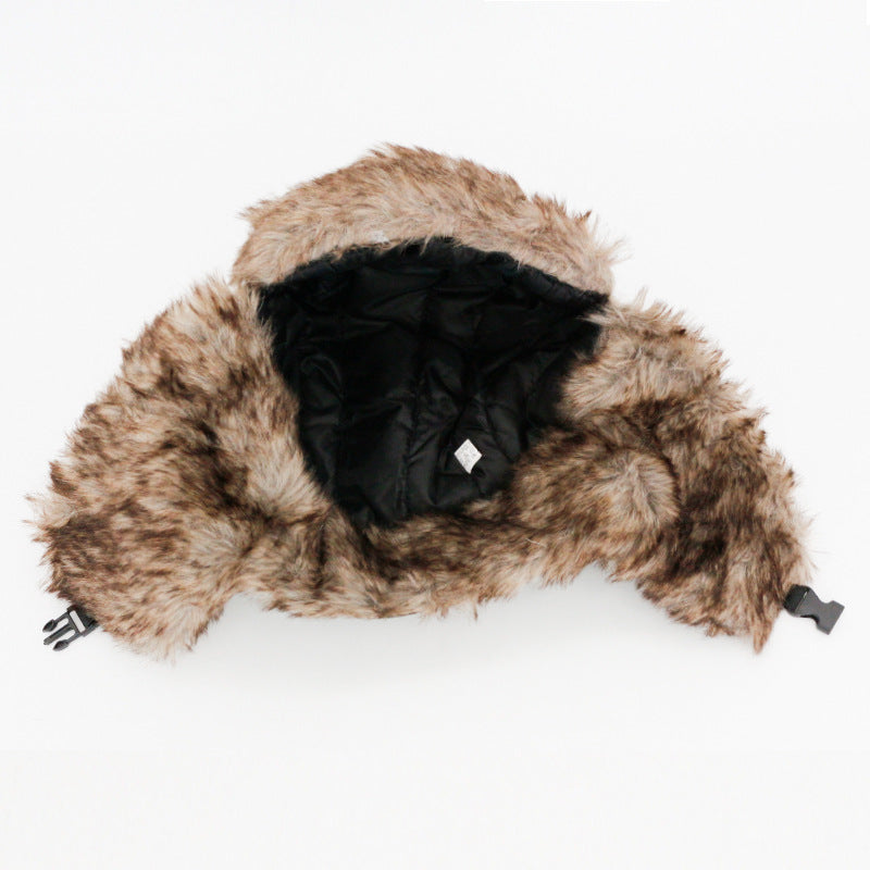 Camouflage Fleece Thermal Winter Hat with Ear Protection
