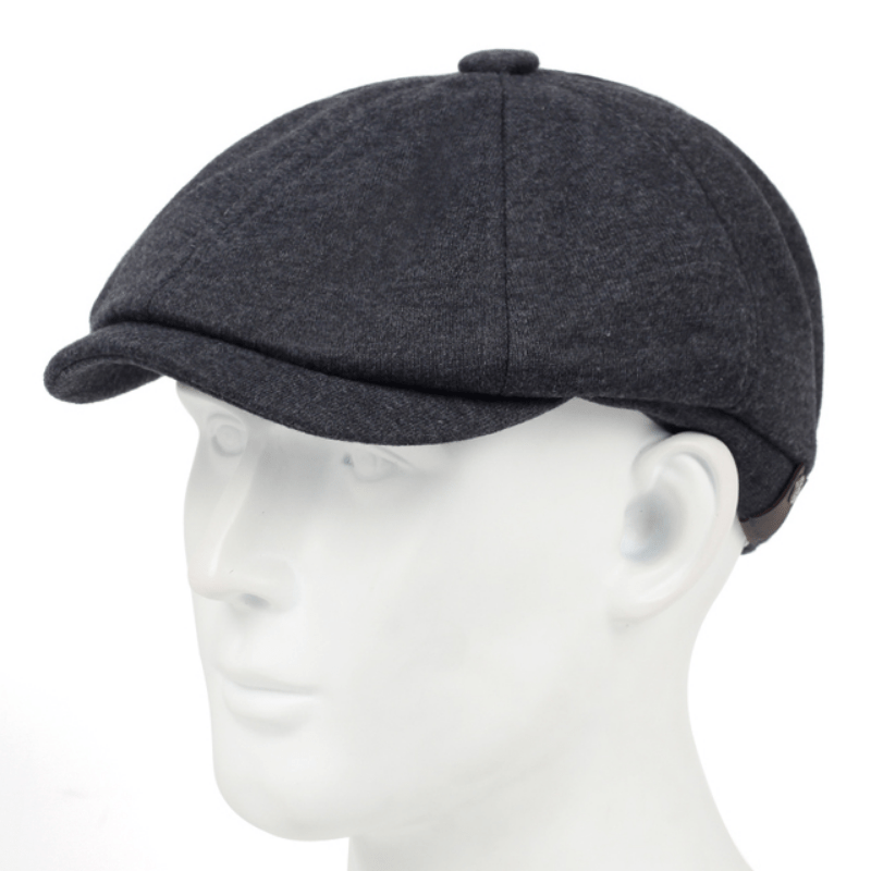 Men's Cotton Beret High Casual Hat With Star Anise