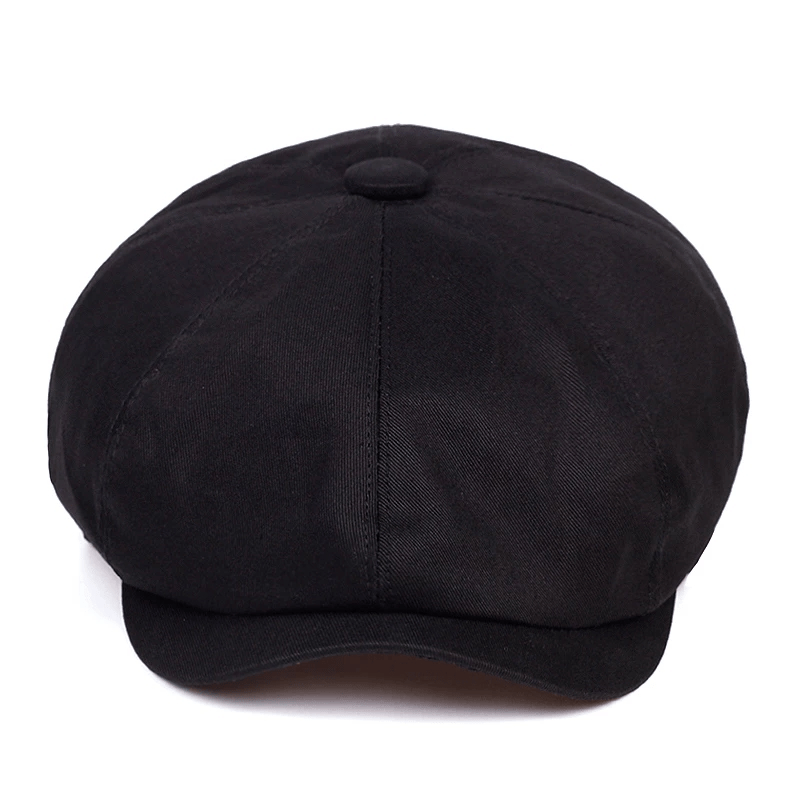 1pc Unisex Cotton Beret Retro Octagonal Hat