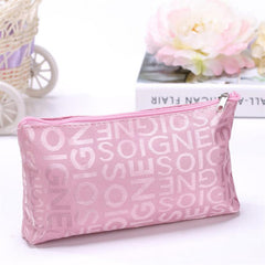 Letter Detail Cosmetic Bag Cosmetic Organizer Versatile Travel Toiletry Bag