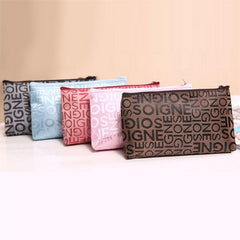 Letter Detail Cosmetic Bag Cosmetic Organizer Versatile Travel Toiletry Bag