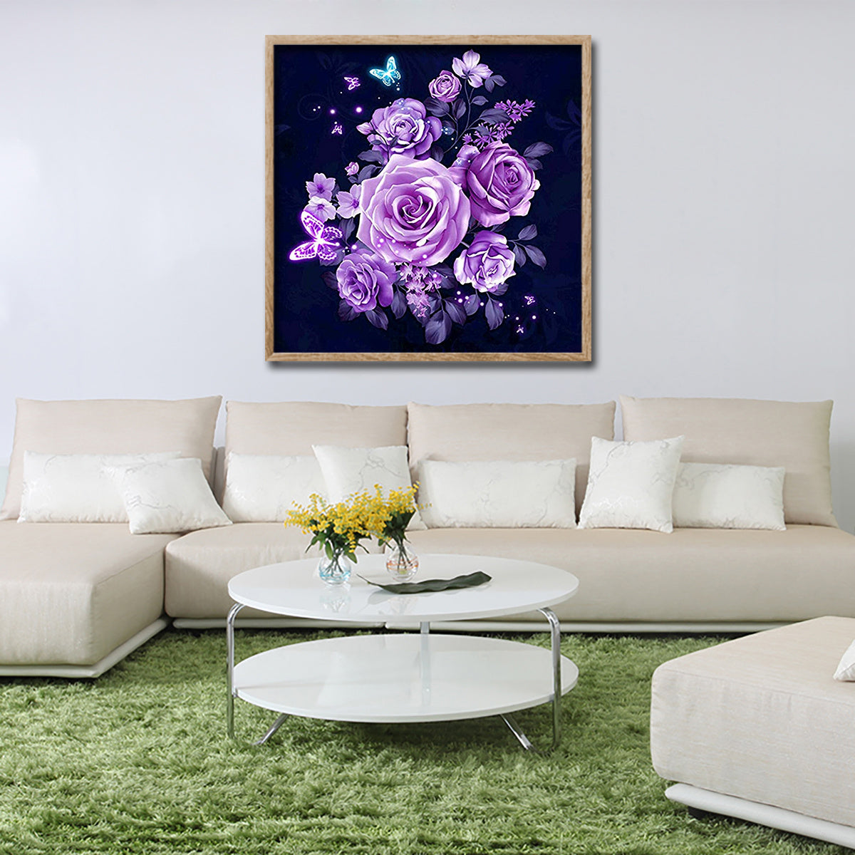 DIY 5D Diamond Painting Kits Rose Adults Full Drill Round Drill Embroidery Plant