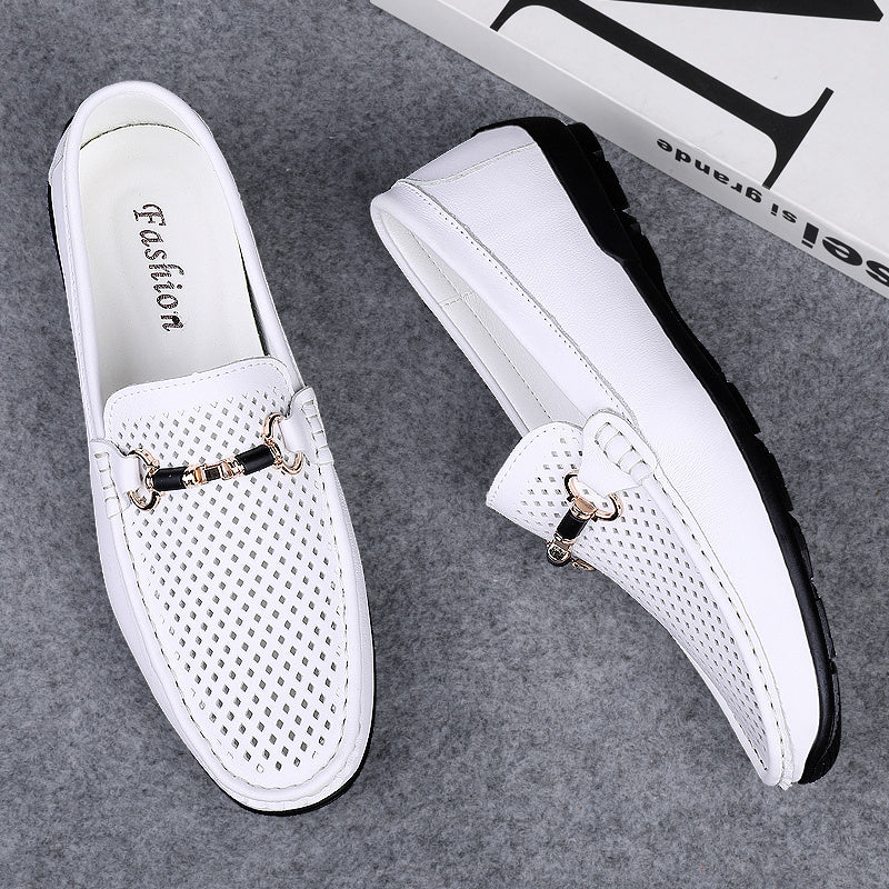Men's Hollow Out Bit Loafers