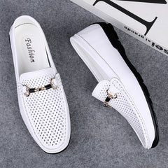 Men's Hollow Out Bit Loafers