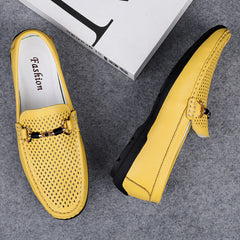 Men's Casual Hollow Out Bit Loafers