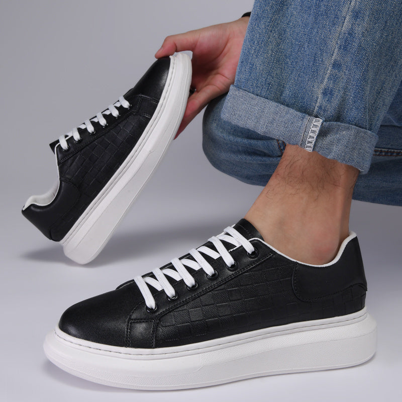 Men's Plaid Skate Shoes Casual Sneakers