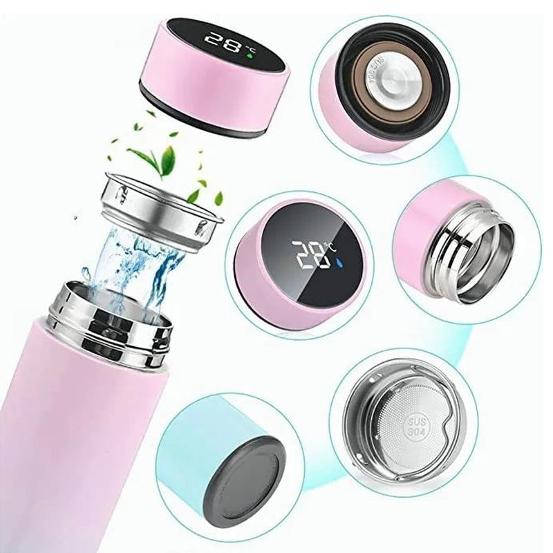 500ml Lcd Digital Display Smart Insulation Vacuum Bottle