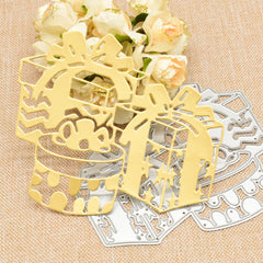 1pc Cutting Dies Stencils Xmas Gift Card Decoration