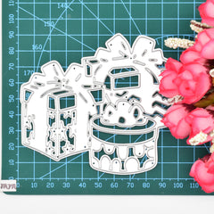 1pc Cutting Dies Stencils Xmas Gift Card Decoration