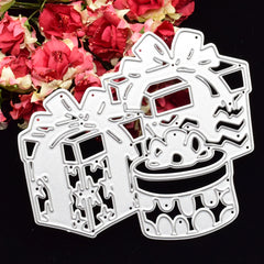 1pc Cutting Dies Stencils Xmas Gift Card Decoration