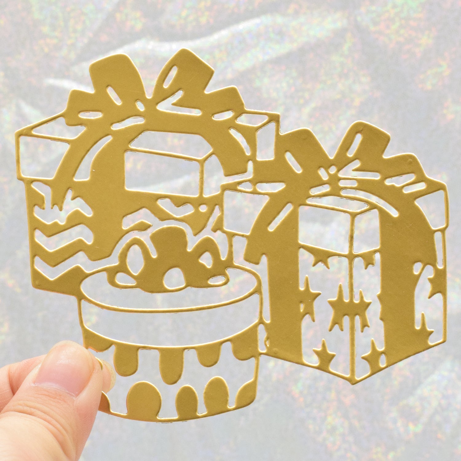 1pc Cutting Dies Stencils Xmas Gift Card Decoration
