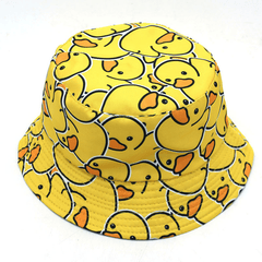 Yellow Bucket Hat Cartoon Casual Sunscreen Fisherman Cap