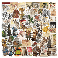 100pcs Retro Art Doodle Stickers Waterproof