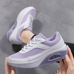 Women's Colorblock Chunky Sneakers Mesh Running Shoes