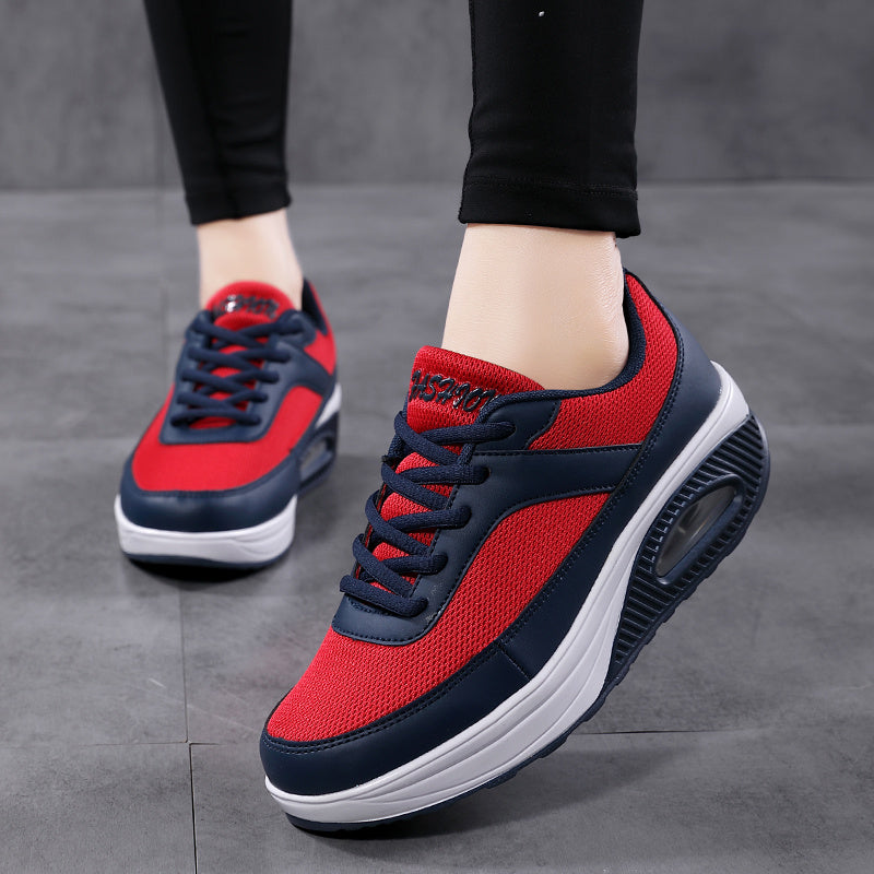 Women's Colorblock Chunky Sneakers Mesh Running Shoes