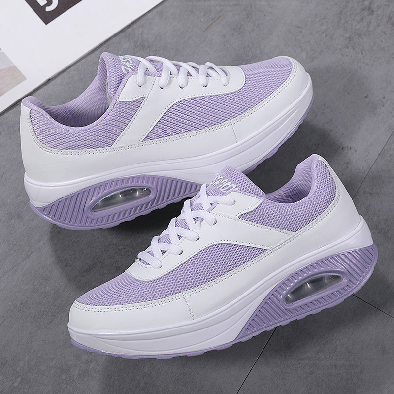 Women's Colorblock Chunky Sneakers Mesh Running Shoes