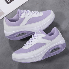 Women's Colorblock Chunky Sneakers Mesh Running Shoes